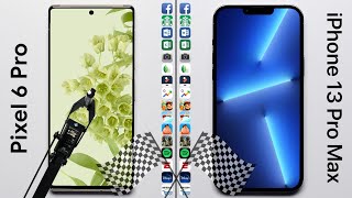 Google Pixel 6 Pro vs. iPhone 13 Pro Max Speed Test