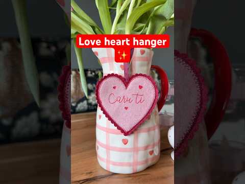 Sew a love heart with me ✨ #sewingprojects #sewingtutorial #cricut #cricutmaker #feltdiy #valentines