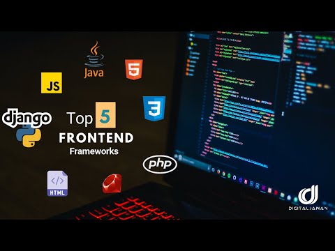 Top 5 Front End Frameworks 2021 | Best Frontend Framework 2021 | Digital Jawan | #Shorts