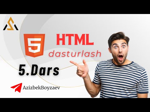 HTML 5-Dars HTML va CSS ulash #5 #dasturlash #dasturchi #dastur #programmer