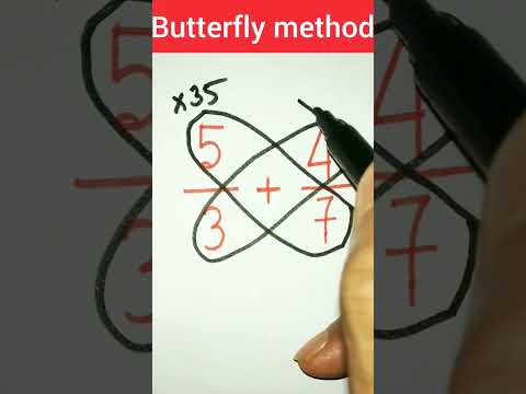 any fraction solution by pro butterfly method #trending #shorts