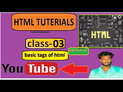 class 3 basic tags of html