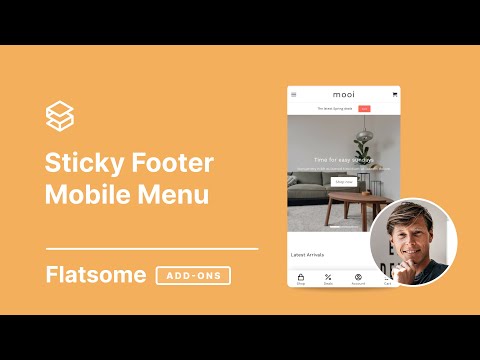 Sticky Mobile Footer Menu for Flatsome Theme Tutorial