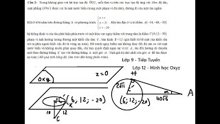 THPT Phan Đình Phùng – Hà Nội: Lớp 9: Tiếp tuyến; Lớp 12: Oxyz: Trong không gian với hệ trục tọa độ