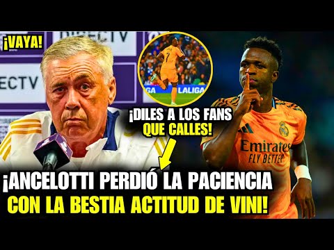 🚨¡VAYA! ¡Mira lo que DIJO CARLO ANCELOTTI SOBRE LA ACTITUD DE VINICIUS JUNIOR HOY!