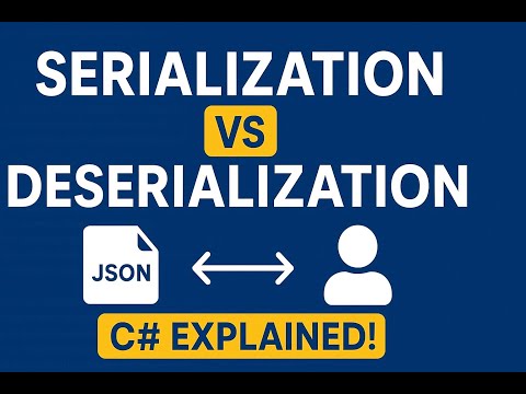 Serialization vs Deserialization in C#  JSON Explained with Example