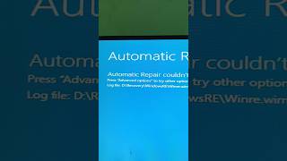 Automatic Repair couldn't repair your PC ?