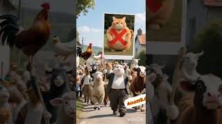 A Cat Kidnapped Tiger Cute Baby #reelsvideo #animation #sadstatus #cartoon #nest #funny