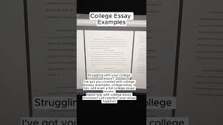 College Essay Examples. #essay #essaytips #essaywriting #essaywritingtips