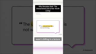 'The Unexamined Life Is Not Worth Living' #personaldevelopment #focus #howtocontrolyourmind #howto