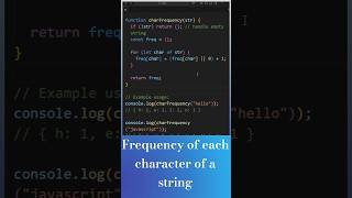 Day 19 | Find Character Frequency in String | JavaScript Coding Challenge in Hindi~100 Days of Code