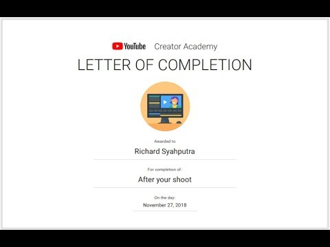 After Your Shoot - Youtube Creator Academy Course Exam Answers 2018
