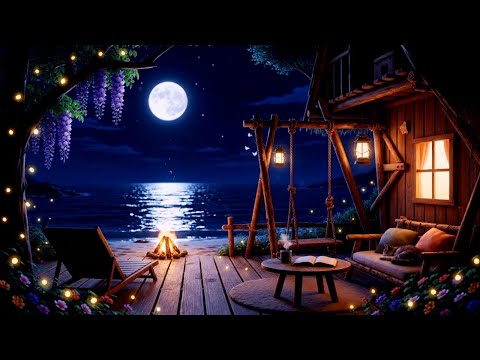 Peaceful Sleep Music • Calm Piano & Ocean Waves for Deep Relaxation and Silent Rest