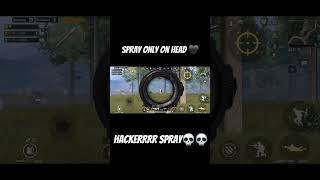 Hacker sprayy only HEADSHOTS 💀🖤 #bgmi #pubgmobile #pubgmobileclutch #clutchgaming #gaming