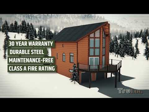 Maintenance-Free Steel Log Siding