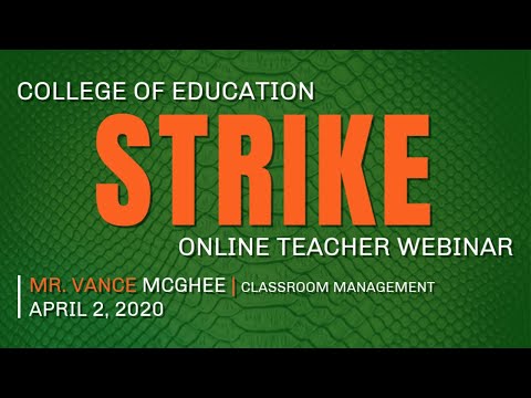 STRIKE College of Education | Teacher Webinar Pt. 2 | FAMU | FAMU Rattlers