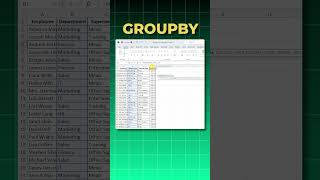 How to Use GROUPBY in Excel for Data Summarization | 30-Second Shortcut