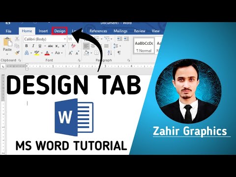 Design tab / Menu full explanation in Ms word | Ms word full course