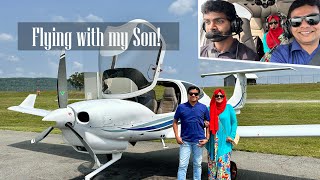 Diamond DA40NG Flying Experience With My Son || Cross Country Flight Vlog - RKC 