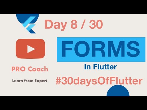 Flutter #30Days of Flutter | Day 8 | PRO Coach | Vivek Yadav