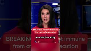 Donald Trump is denied immunity