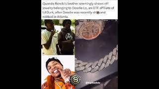 Coincidence or sending a message? #rapbeef #hiphopdrama #lildurk #quandorondo #doodielo #rapnews