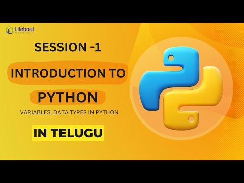 Introduction to Python :  Session -1 #pythonforbeginners #pythonprogramming #pythonintelugu