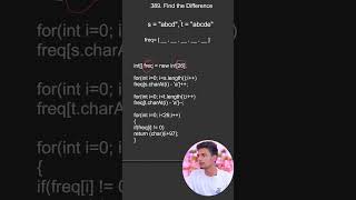 Day 60/100 Find the Difference 👨‍💻 #programming #100daysofcoding #coding