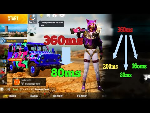 how to fix ping in pubg mobile/fix high ping problem in pubg mobile season 13