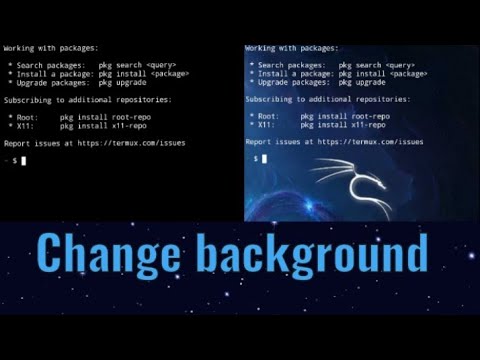 Change termux background