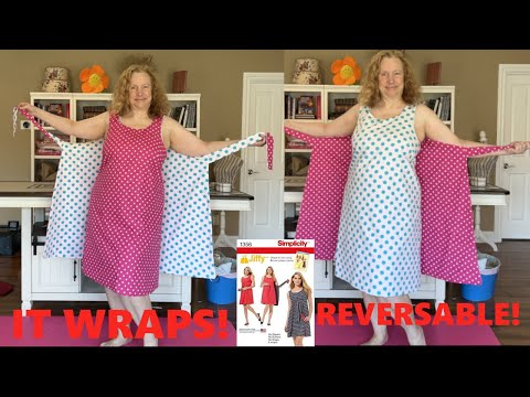 I made a BETTER WALKAWAY dress (it wraps, it's reversible, it fits!)
