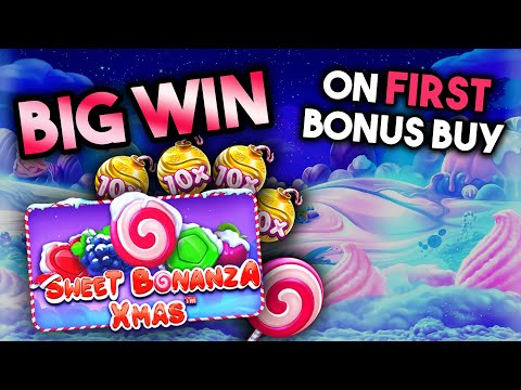 🍭 FIRST BONUS BUY = BIG WIN for JAY on Sweet Bonanza Xmas ✅ GambleMojo on Twitch