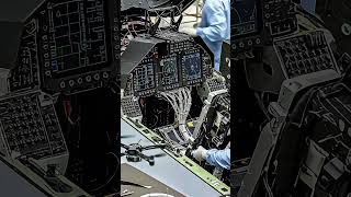 Witness the intricate wiring of a fighter jet #shorts #F35 #cockpit #militarytech #viralshorts