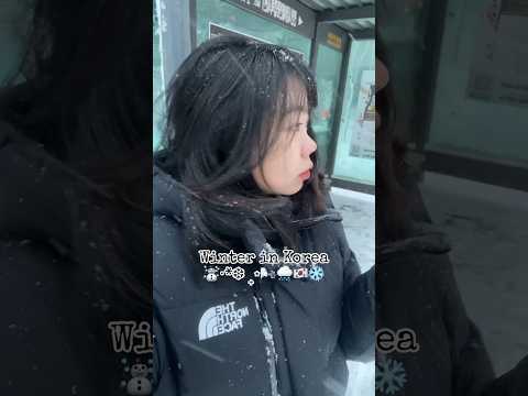 Korea🇰🇷ဆောင်းကတကယ်ရိုးရိုးချမ်းတာမဟုတ်ဘူး❄️🥶#myanmar #korea