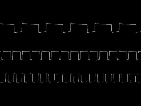[C64] Stairway to Heaven (SID cover by Ben Daglish) – oscilloscope view