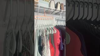 Transform your closet with these space-saving hangers✨ #homegadgets #organization #fashiondress