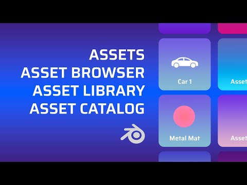 Speed UP your work in Blender. Asset Library. Asset Browser etc.