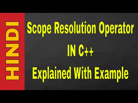 What is the use of scope Resolution Operator in C++