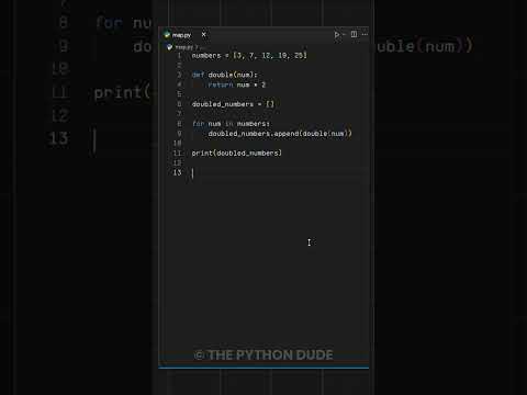 map() function in Python #coding #programming