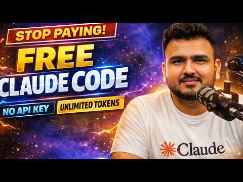Vibe Coding with Claude Code – No API Key | 100% FREE & Unlimited Tokens New Method