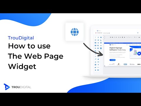 How to use the Web Page Widget | TrouDigital