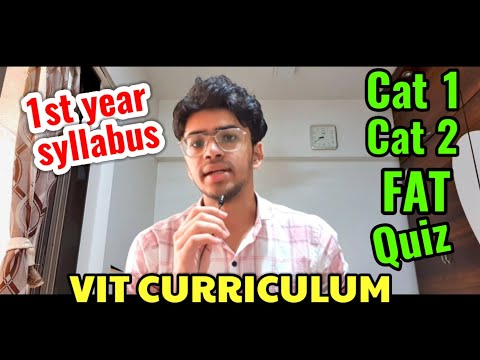 VIT CURRICULUM DETAILS FOR FRESHERS
