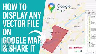 How to display and Share CAD, shapefiles, and GeoJSON in Google Maps #qgis #googlemaps #survey #plan