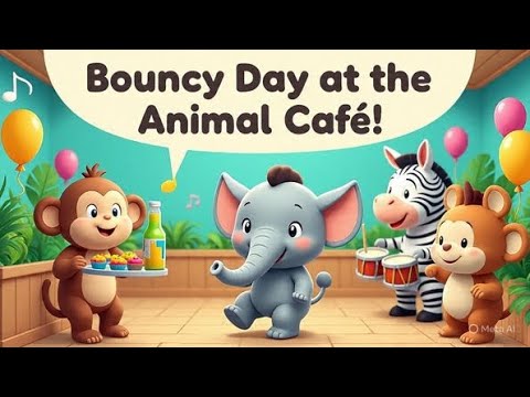 Bouncy Day at the Animal Café – Fun Animal Rhymes for Kids!