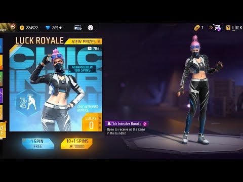 New Gold Royal bundle open in free fire