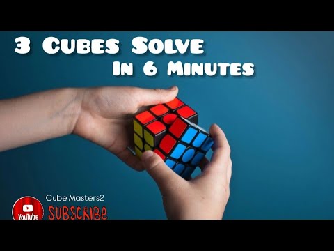 3 Rubikscube Solve In 6 Minutes #cubemasters #rubikscube #viralvideo 