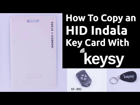 How To Copy an HID Indala Key Card with Keysy the RFID Duplicator