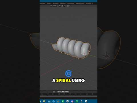How to Create a Perfect Spiral in Blender with the Screw Modifier!