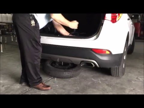 How to Remove Spare Tire: Hyundai Santa Fe