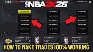 NBA 2K26 - How To Make Trades 100% WORKING (MyNBA)